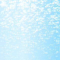 blue christmas background with snowflakes. 