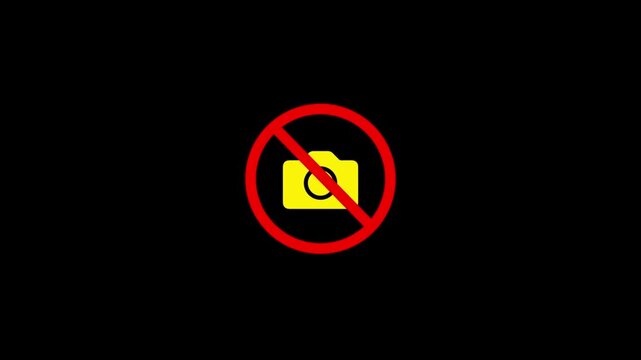 There is no camera sign animation in the background. There is no camera sign animation in the background.