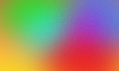 Vibrant colorful gradient grainy background with rainbow hues