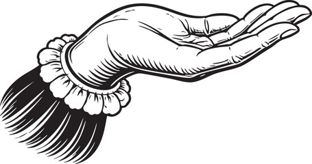 Pocketwatch holding scene hand suspending antique watch representing time awareness patience and reflection