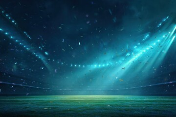 Night Time Football Championship Stadium Background