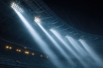 Cinematic Stadium Lighting With Soft Volumetric Effects