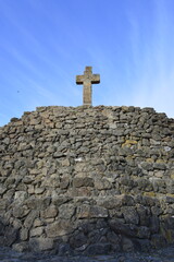 Tur&oacute; de les Tres Creus no Parque Guell em Barcelona na Espanha