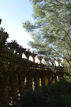 Parque Guell em Barcelona na Espanha