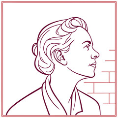 Silhouetted woman gazing