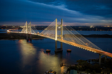 Fototapeta premium Dames point bridge, Jacksonville, Florida