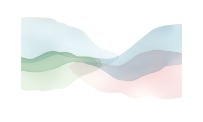 Abstract wavy landscape with soft colors