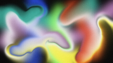 Colorful Abstract Gradient Background With Soft Blur Glow Texture And Smooth Flowing Shapes