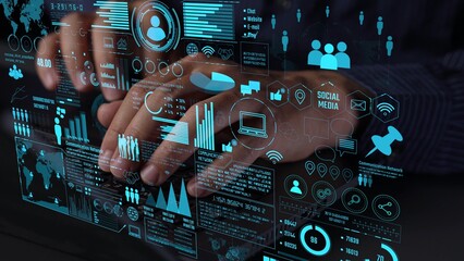 Connection network visualization showing global connection, network communication, digital connection analytic. Connect networks tool support real-time insight and improve connection system. Thunk