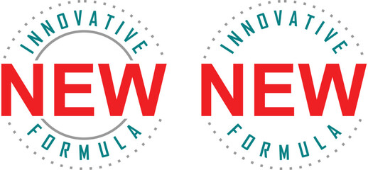 New innovative Formula . New Formula . Innovative Formula Badge . sticker vector Design
