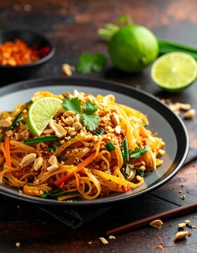 Pad Thai &ndash; thail&auml;ndisches Nudelgericht