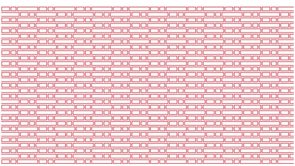 Red brick pattern with varied block sizes, architectural texture, seamless background, modern...