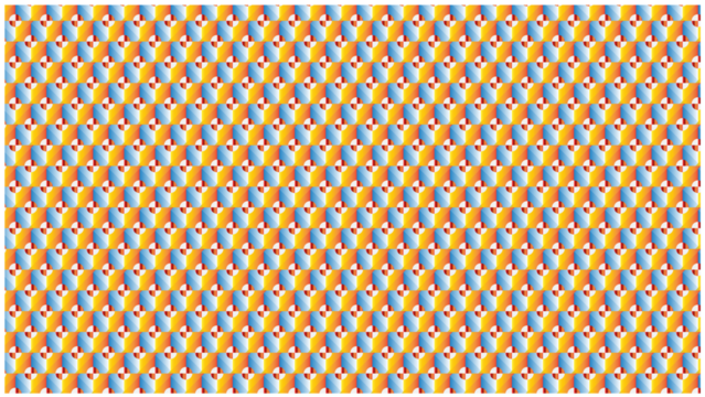 Vibrant gradient pattern with circular elements, abstract colorful background, modern geometric design, repeating artistic texture - Powered by Adobe