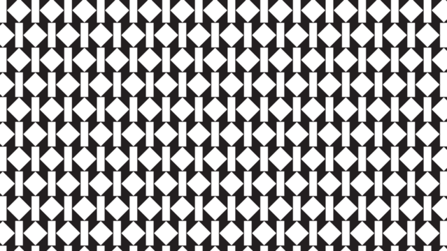 Black and white geometric blocks and diamonds pattern, abstract background, modern repeating design, minimalist graphic texture - Powered by Adobe