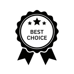 Best Choice Badge Icon &ndash; Premium Quality Award Label for Products