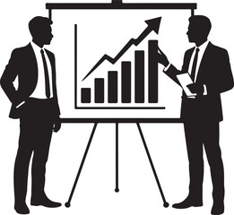 business man with graph