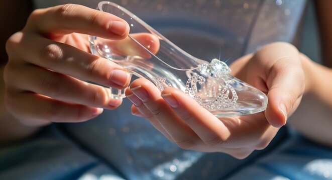 Woman Holding Clear Plastic Dental Retainer.