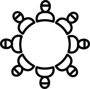 Group of people sitting in a circle