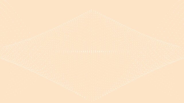 Abstract Bisque Diamond Particle Field with Symmetric Dot Wave.The dots flow in a gentle wave pattern, creating a clean, minimal, and dimensional visual effect.