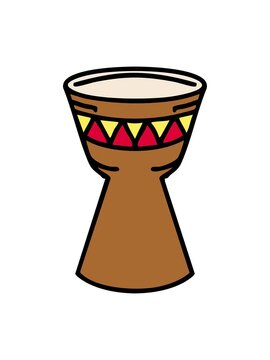 pixelize effect animation of traditional brazilian drum carnival instrument