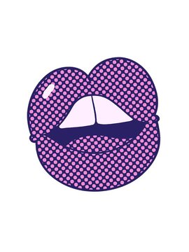 attention grabbing animation of full lips
