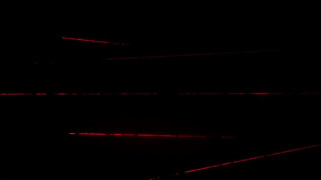 Multiple real laser beams are revealed by smoke with black background easy to blend into your compositions by screen mode 