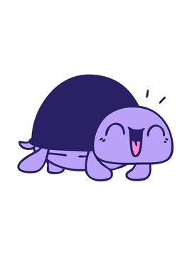 vibrating motion animation of hand drawn quirky turtle