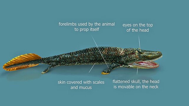 Tiktaalik anatomy.