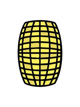 pixelize effect animation of brazil corn on the cob