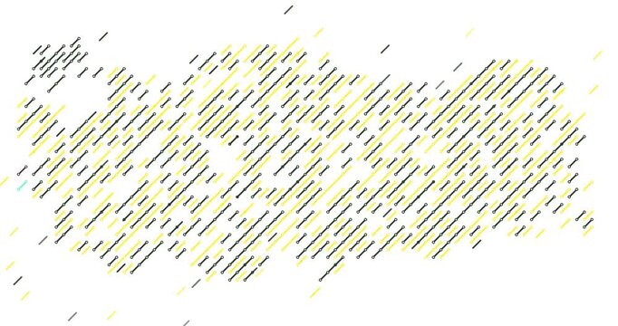 Data Visualization with Sliding Diagonals Creating Turkey Map
