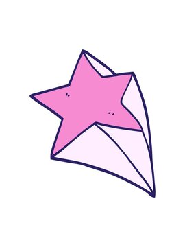 shine light effect animation of cartoon doodle stars