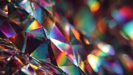 Iridescent Crystal Light Refraction