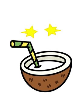 spinning stars animation of brazilian cocoloco brazilian cocktail