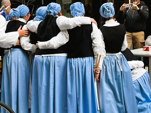 Traditional Attire and Togetherness, San Sebastian day