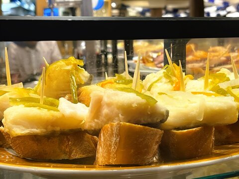 Cod Pintxos Close-Up