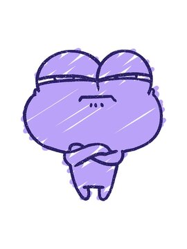 bob and pause animation of Angry Frog Chalk Drawing