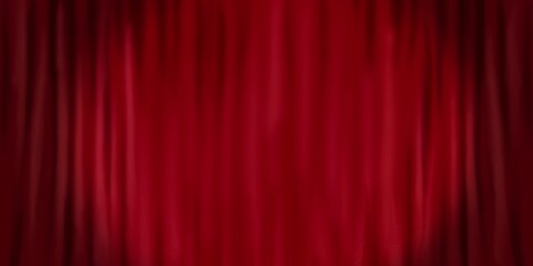 Red velvet theater curtain with spotlight on a stage backdrop illustration for Circus, movie theater, vintage, show, event, magic show hand-drawn background