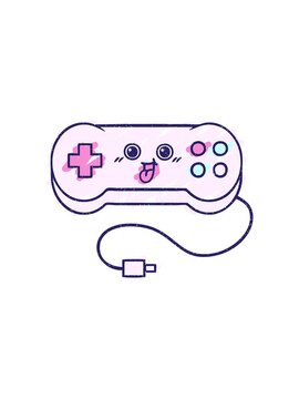 starburst effect animation of Game Controller Chalk Drawing
