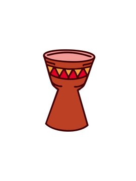 pressure popping animation of traditional brazilian drum carnival instrument