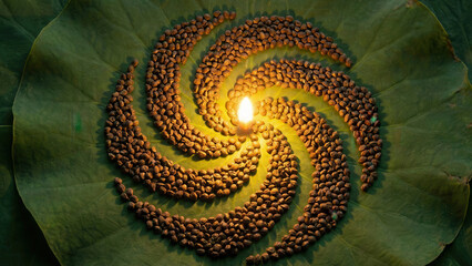 Creating a serene bakuchiol serum ritual with natural ingredients in a calm indoor environment