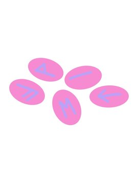 jiggle and pause animation of runes illustration