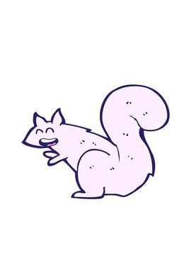 bobbing motion animation of squirrel cartoon