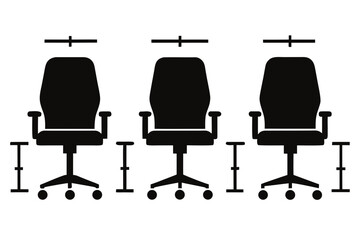 Six Ergonomic Office Chair Silhouettes for Professional Settings