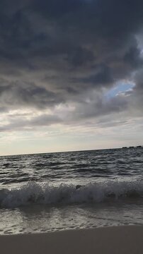 Dominican Republic beaches, including Bahia de las Aguilas, with stormy weather