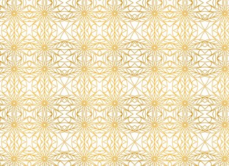 Seamless geometric arabian pattern style vector background