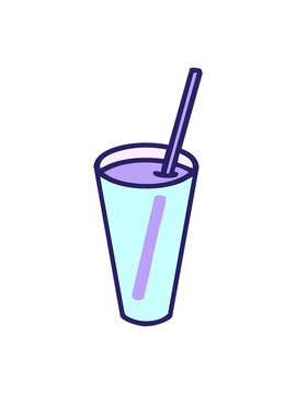 pixelize effect animation of a classic brazilian caipirnha cocktail drawing