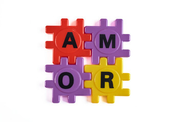 Concept of love and emotional connection with lace pieces.