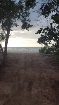 Dominican Republic beaches, including Bahia de las Aguilas, with stormy weather