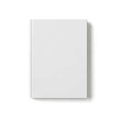 Blank book cover isolated on transparent background