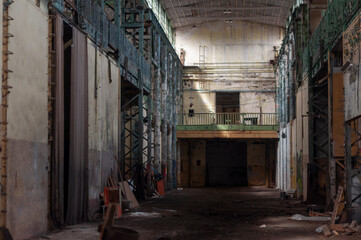 Fototapeta premium Abandoned Industrial Power Engineering Facility in Poland